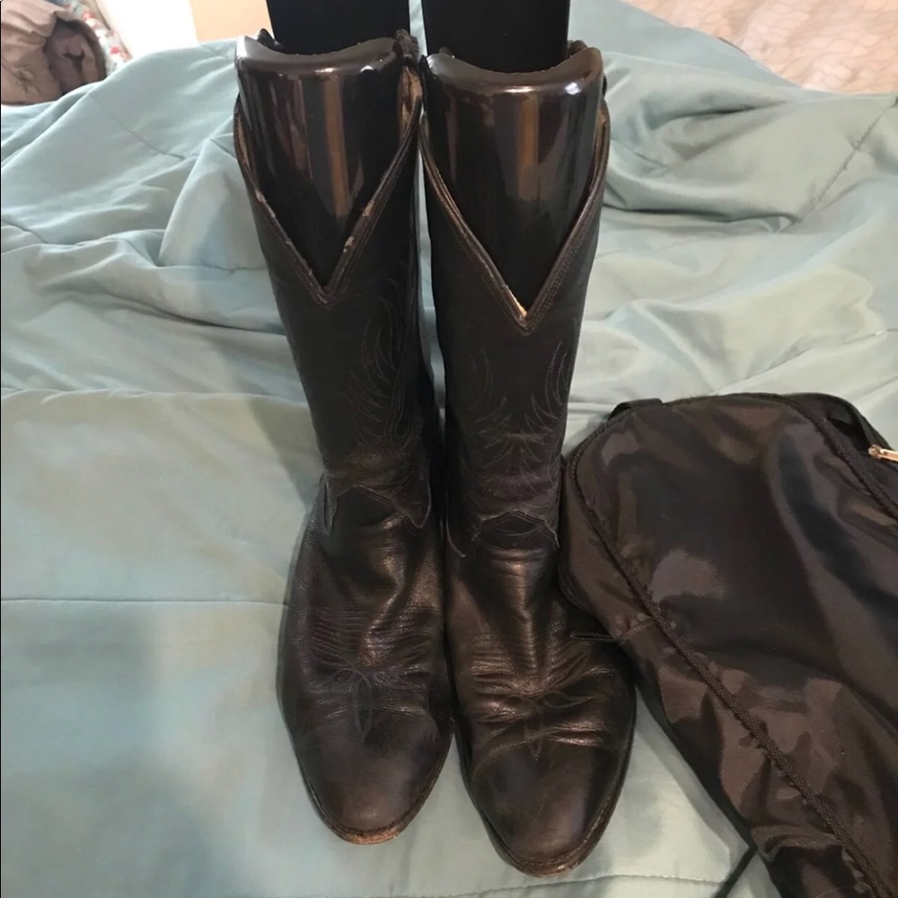 Evenin’ Star Cowboy Boots w/ Carrying Case Size 12